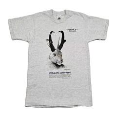 Vtg 90s Jackalope T Shirt Mens M Canada Fruit Of The Loom Single Stitch Hunting