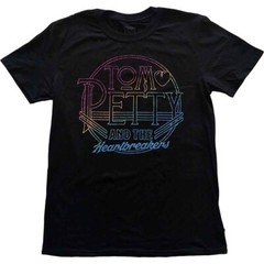 Tom Petty & The Heartbreakers Circle Logo T-Shirt Black New