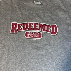 Redeemed Brand” t-shirt Jesus Religious Shirt XL Mens Gray