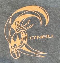 O’Neill Adapt Tee-Hydro Teal Blue graphic print short sleeve modern fit M