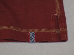 Orvis 2YL0 Slub Knit Summer T Shirt Men’s Large Burgandy 100% Cotton Breathable