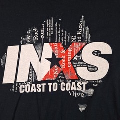 INXS T-shirt Australia Tour Coast to Coast 2012 – Size L on Gildan Label