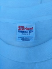 1995/96 Hanes HEAVYWEIGHT 50/50 Single Stitch Men’s T Shirt Size Adult M (38-40)