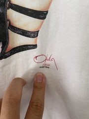 1997 Betty Page Fashion Victim Pinup Art Tshirt Size M Single Stitch 90s USA