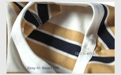 NON STOCK Ivy League Striped Crew Neck T Shirts Preppy Style Men’s Casual Tee