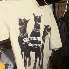 Rare & Vintage Represent Thoroughbred Doberman Graphic “Vintage White” M Mens
