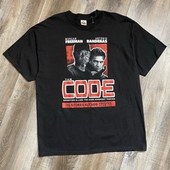 2009 The Code Vintage Movie Promo Tee Shirt Mens XL Y2K 2000s Morgan Freeman