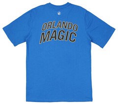 FISLL NBA Men’s Orlando Magic Team Color, Name and Logo Premium T-Shirt