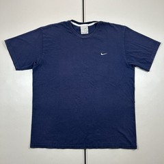 Vintage y2k Nike Mini Swoosh Embroidered Graphic Shirt Men’s Size Large Blue