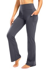 28″/30″/32″/34″ Inseam Women’s Bootcut Yoga Pants Long Bootleg High-Waisted F…