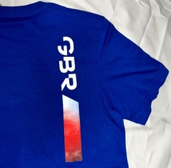 Adidas Training Shirt Team GB Olympic 100% Cotton Blue Men Women XS S M L XL 2XL