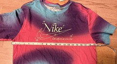 Nike Sportswear Mens T-Shirt Baltic Blue/Pinksicle/Action Grape Size Small ’23