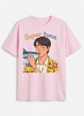 Super Tuna Jin T-Shirt, Kim Seokjin Funny Kpop Tee, BTS Jin Fan Merch