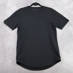BYLT Shirt Mens Small Black Lux Drop-Cut Crewneck Tee Stretch Tagless Casual Top