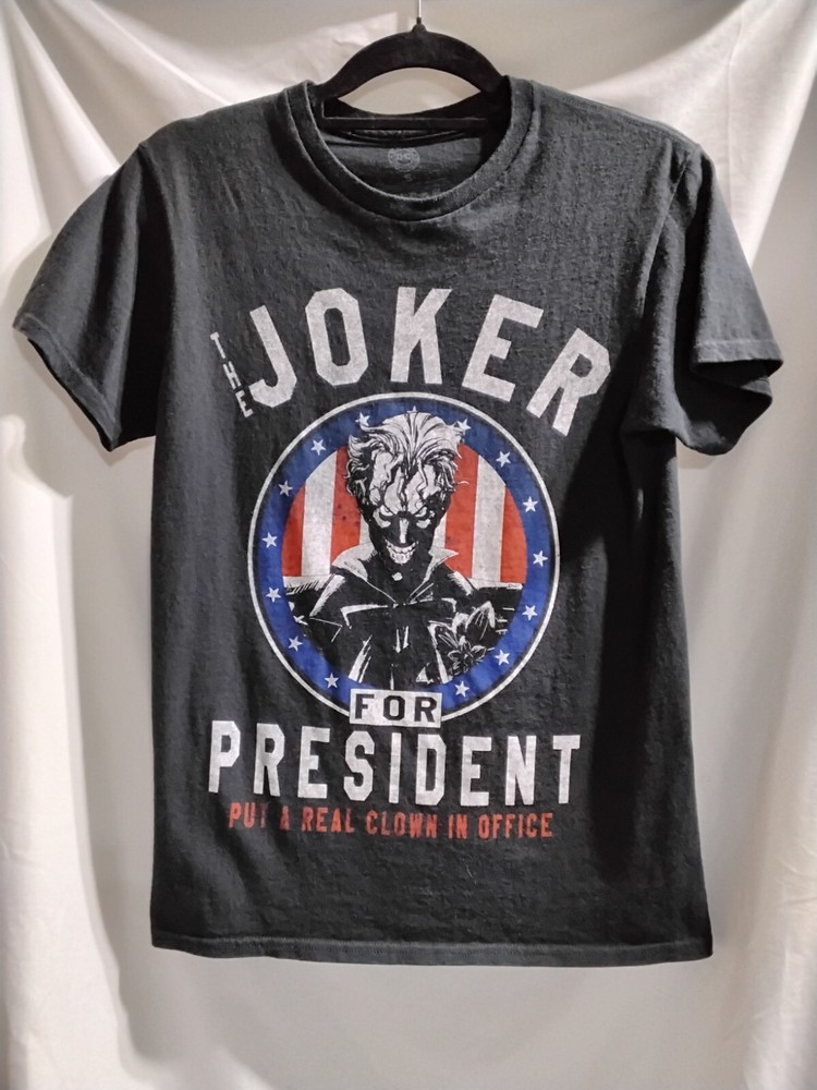 “The Joker For President” DC Comics T Shirt Black Sz Small