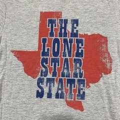 MAD Engine T Shirt Mens Small 34-36 Gray The Lone Star State Texas