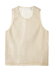 Mens See Through Vest Crewneck Sleeveless Tank Tops Muscle Sexy Mesh