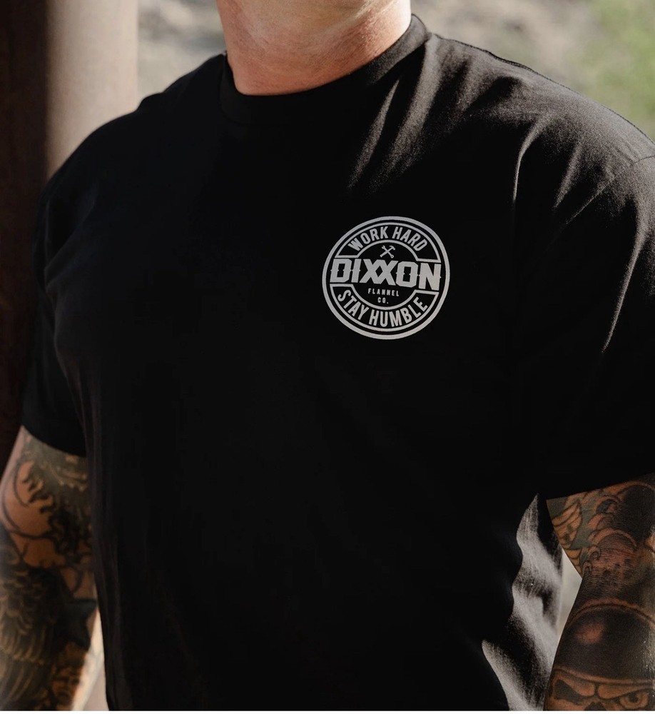 Dixxon Flannel Co White-Corpo Black T-Shirt. New In Original Packaging