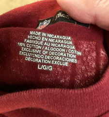 NFL Washington Redskins vintage t-shirt RG3 on back Large 100% cotton