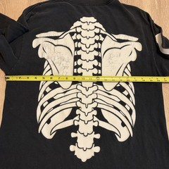 Vintage 1997 Misfits Long Sleeve Shirt Skeleton Punk Band Glow In The Dark VTG