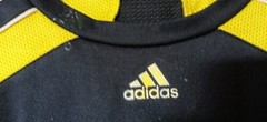 Adidas 2010 Climacool 1023307 Blue/Yellow Mens 100% Polyester T-shirt Top Small