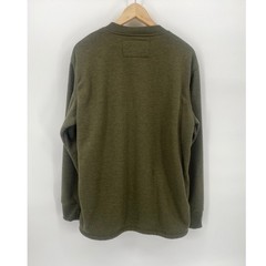 Smith’s Workwear Henley Mens Large Olive Green Excellent Sherpa Lined Thermal
