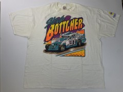 Vintage Steve Bottcher Shirt Mens 2XL White 31 Dirt Track Racing 90s Tee
