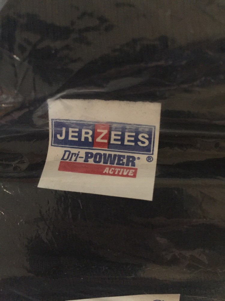 3 pack Black JERZEES 29M Men’s DRI-POWER Active 50/50 Cotton/Poly 5.6oz T-SHIRT 