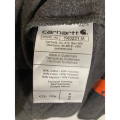 Workwear Carhartt Mens Medium Gray Long Sleeve Graphic Logo T-Shirt TK0231-M