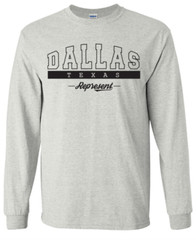 Dallas Texas State T-Shirt Long Sleeve Graphic Tees Unisex Apparel