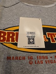 Vintage 1996 Mike Tyson Bruno Half Gray Shirt DEADSTOCK MGM USA TAGS Retro 90s
