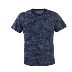 Midnite BLUE Digital Camo T-Shirt US Navy Army USCG USAF Paintball Police SWAT