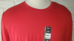 Men’s Athletic Works Red Long Sleeve Crew Driworks Crew T-Shirt Top