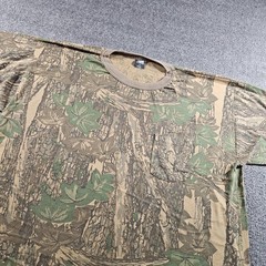 Vintage Ace Sportswear Shirt Mens 2XL Brown Camouflage Pocket Tee Hunting USA