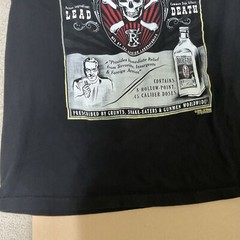 7.62 DESIGN DOUBLE TAP Black Tee Shirt Short Sleeve Mens Size Large