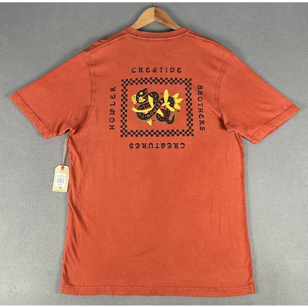 Howler Bros Shirt Large Terracotta Orange Creative Creatures Nature Outdoor New