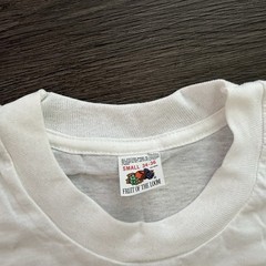 VTG 80s Fruit of the Loom THIN T-Shirt White S 34-36 Blank USA NOS