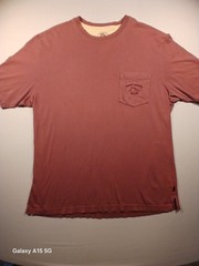 Tommy Bahama Relax Pink Solid Pocket Crew Neck Tagless T-Shirt Men’s L