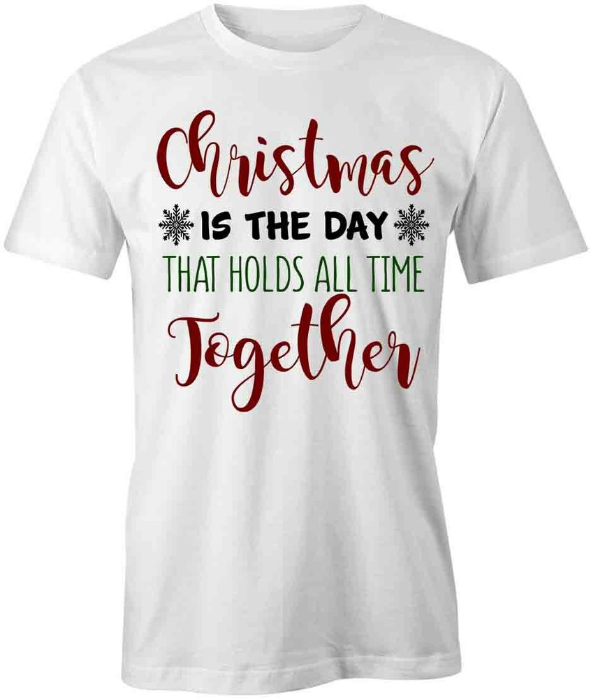 CHRISTMAS TShirt Tee Short-Sleeved Cotton CLOTHING HOLIDAYS S1WCA187