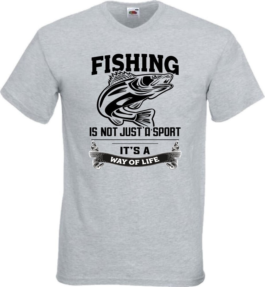 Fishing Sport Way Of Life Humour Novelty T Shirt Various Colours And Sizes