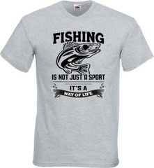 Fishing Sport Way Of Life Humour Novelty T Shirt Various Colours And Sizes