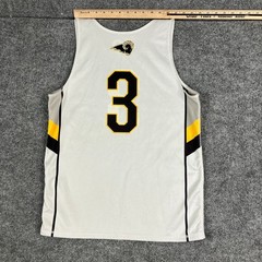 SportsPage SEP Jersey Mens White Black Yellow #3 Mesh Tank Athletic Basketball