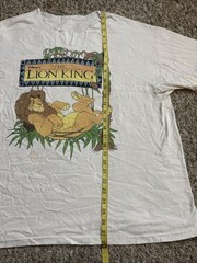 Vintage 90s Disney The Lion King Promo Simba T-shirt Single Stitch Sz XL Chopped