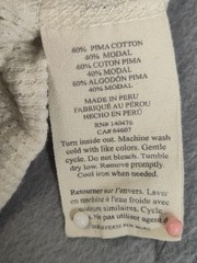 Faherty Men Shirt S Gray Long Sleeve Thermal Waffle Knit Crew Neck Henley Tee