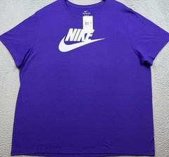 Nike T Shirt Men’s 3XL Purple Swoosh Short Sleeve Crew Neck NWT