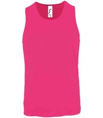 SOLs Mens Sporty Polyester Performance Tank Top Vest Sleeveless T-Shirt S-3XL