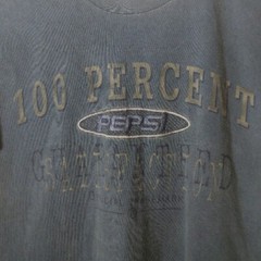 Vintage 90s 100% Satisfaction Guaranteed Pepsi T-Shirt L/XL Single Stitch USA