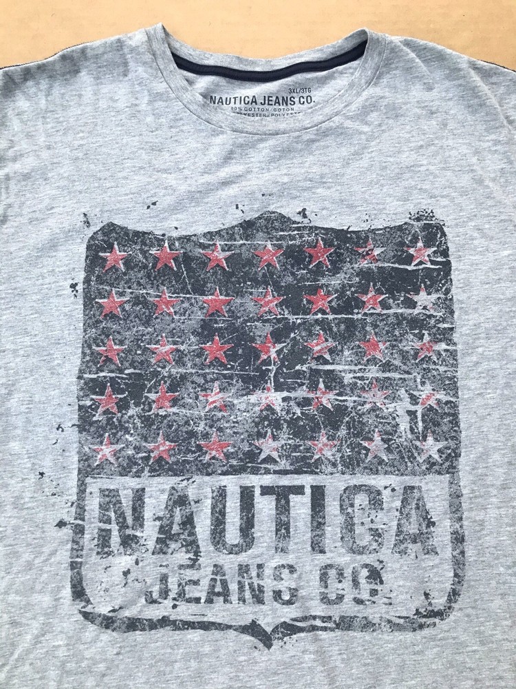Nautica Jeans Company stars gray Tshirt 3XL real and genuine from USA seller