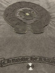Chrome Hearts Horseshoe Washed Black T-Shirt Size M