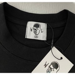 Warren Lotas Brooklyn Skull Graphic T Shirt Black Cotton Made in USA Mens Medium